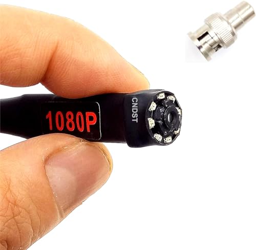 CNDST CCTV Hd 1080P 2MP Mini Security Camera 2000tvl f3.6mm 90degree, 4-in-1 TVI/CVI/AHD/960H CVBS Small Surveillance Camera, for 1080P 4-in-1 TVI/AHD/CVI/CVBS/960H DVR,with 8PCS Infrared IR LEDs