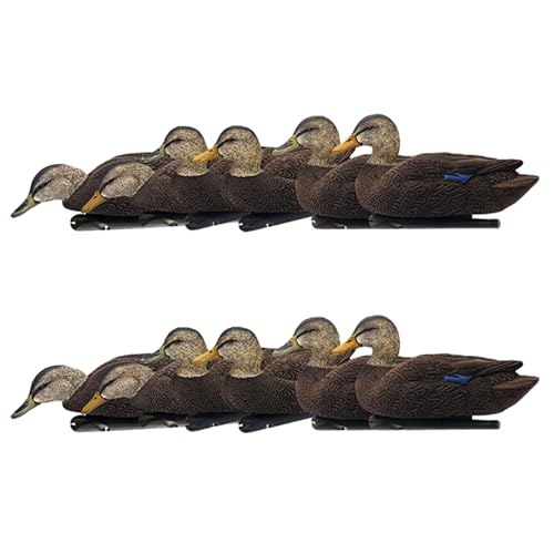 Avian X Topflight Black Realistic Duck Decoy Sets with Flocked