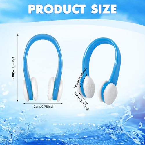 image for Pengxiaomei 15Pcs Swimming Nose Clips, Nose Plugs for Swimming with Wa