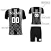 Custom Soccer Jerseys, Personalized Team Name and Number, Sports Shirts for Kids, Men, Boys, Youth (Black)