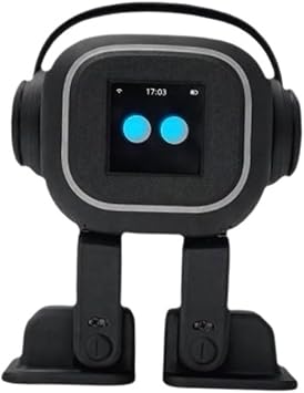 AI Chatbot Robot, Voice Controlled Interaction With Singing Dancing Features, Expressive Communication For All Ages(Black)