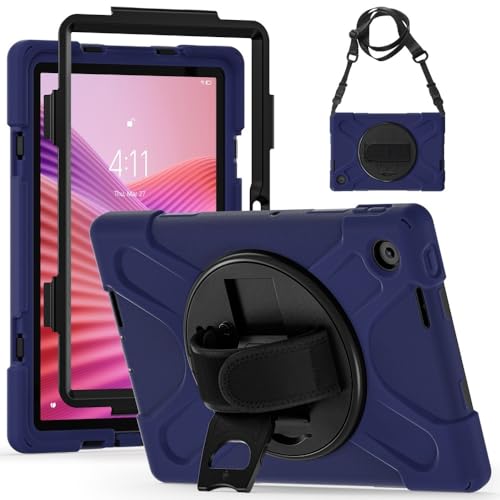 Coque Lenovo Idea Tab 11 2025 rotative avec sangle pour un usage quotidien