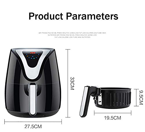 Air fryers 2.5 quart mini four oilless multifonction avec écran digital LCD 1230W - 3