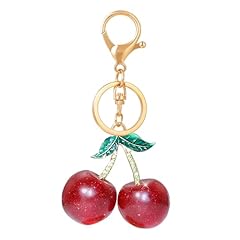Gold Red Cherry With Green Leave