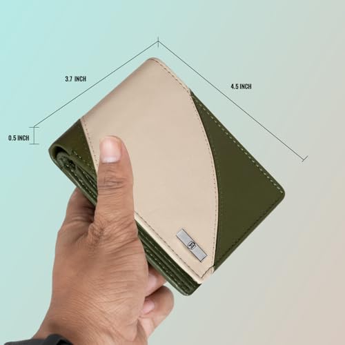 Portefeuille décontracté homme HORNBULL en cuir vert pour la vie quotidienne - 7