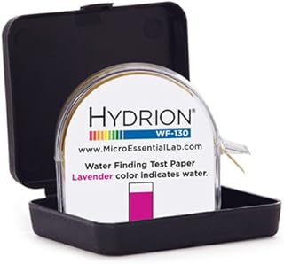 Hydrion Water Finder Tester 1/2 Inch Wide by 50 Foot Roll