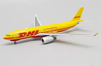JC Wings 1/400 Complete Model For DHL AIR Hong Kong FOR AIRBUS A330-200F B-LDS DIECAST Aircraft Pre-built Model Diecast Model Aircraft
