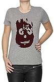 Despacho Rápido Wilson !! Mujer Camiseta Cuello Redondo Gris Manga Corta Tamaño L Women\'s Grey T-Shirt Large Size L