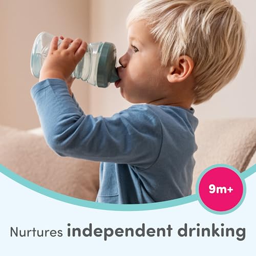 Image of NUK First Choice Fun Grips Straw Cup 2.0, 10 oz. Sippy Cup with Handles, Leak Proof Straw Cup, 3-Pack
