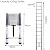 Aluminum Telescoping Straight Ladder 16FT, Lightweight Extension Ladder, Collapsible Ladder for RV Home, 330 LBS Capacity