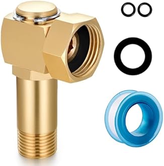 Garden Hose Reel Parts Fittings Swivel Elbow Connector Garden Hose Swivel Reel Replacement Parts Brass Replacement Part Swivel Adapter(1 PCS)