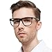 OCCI CHIARI Large Square Reading Glasses for Men 1.5 Strength Stylish Design Readers 1.00 1.50 2.00 2.50 3.00 3.50 4.00 5.00 6.00 (Black)