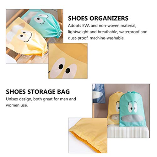 NICEXMAS 8Pcs Sacos Organizadores de Sapatos de Viagem à Prova de Poeira Eva Não Tecido Com Cordão T