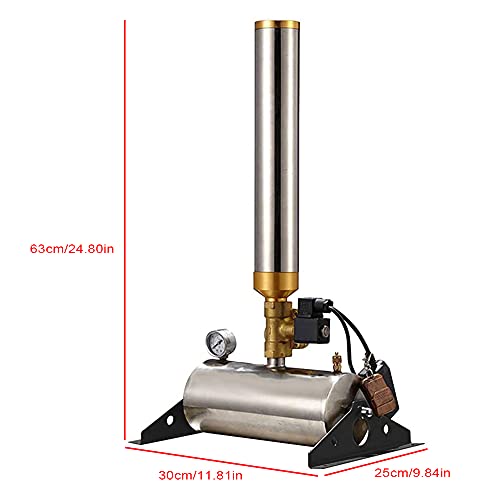 Confetti Salute Machine 2pcs Stainless Steel Celebration Performance Confetti Launcher Cannon with Remote Control Confetti Machine Salute Machines For Bar Atmosphere Stage Celebration Wedding