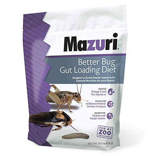 Mazuri | Better Bug Gut-Loading Cricket Diet | 8 Ounce (8 OZ) Bag