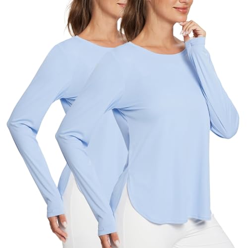 BALEAF Women's Sun Shirts UPF 50+ Long Sleeve Hiking Tops Lightweight Quick Dry UV Protection Outdoor Clothing