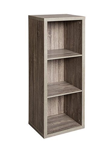 ClosetMaid 1324 Decorative 3 Cube Organizer, Weathered Gray