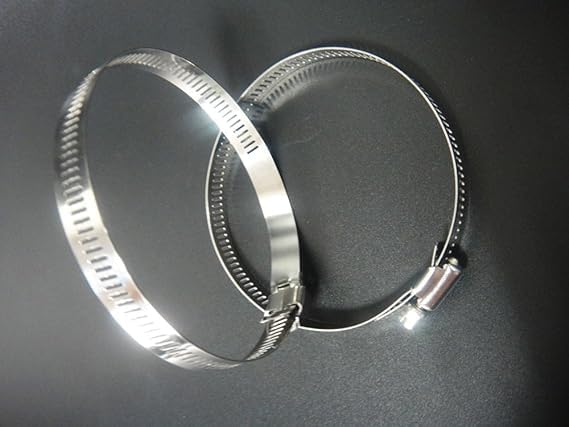 SOLIX® Diameters 10 cm/ 4 INCH Adjustable Stainless Steel Pipe Pole Mount RING Bracket/Worm Gear Hose Clamp Hoop for CCTV USE(1pair).-image-14