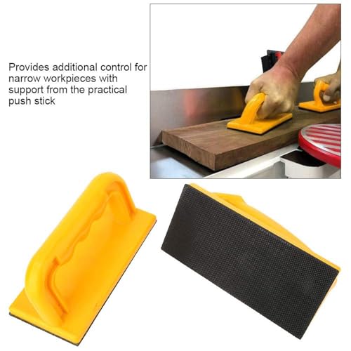 Bloc de poussée de sécurité antidérapant avec poignée confort pour scies de table - 5