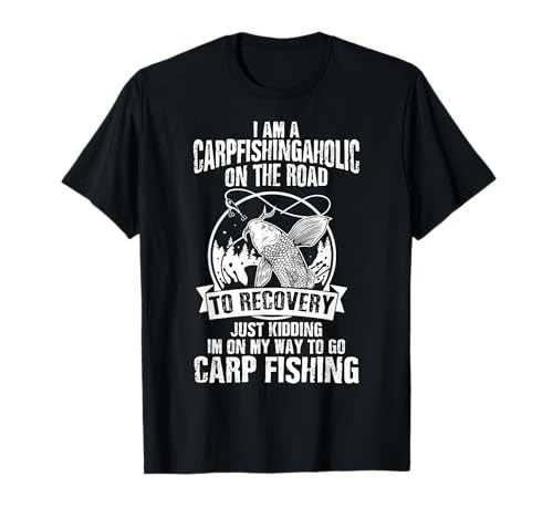 Ropa de pesca de carpas - Diseño divertido de pescadores de carpas Camiseta