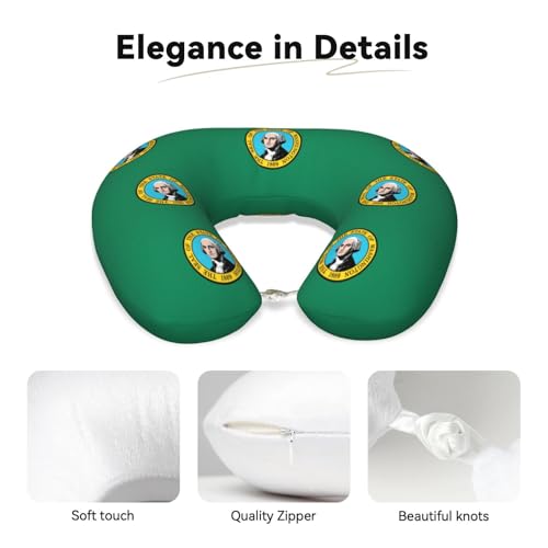Almohada de Viaje Cervical con Relleno de Poliéster Negra miniatura 4