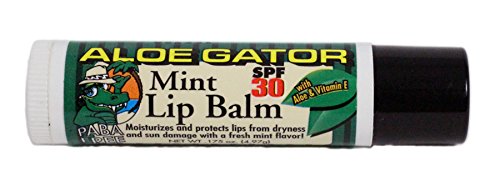 Aloe Gator SPF 30 Moisturizing Lip Balm, Mint