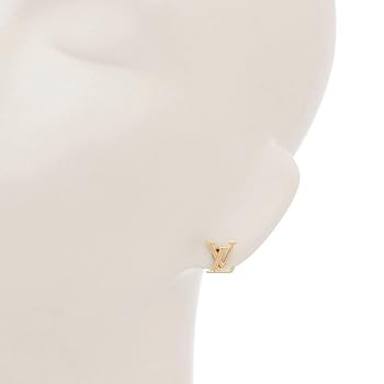 【超美品】ルイヴィトン　ピアス　LVロゴ　ゴールド M00610 LOUIS VUITTON ルイ・ヴィトン ブックル ドレイユ・ LVアイ