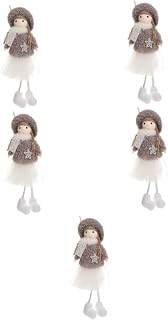 Didiseaon Pingente De Natal 5 Peças Bonecas De Menina Decoração De Natal Festival Boneca Decoração Pendurada Pingente De Boneca Pendurado Boneca De Natal Decoração De Boneca De