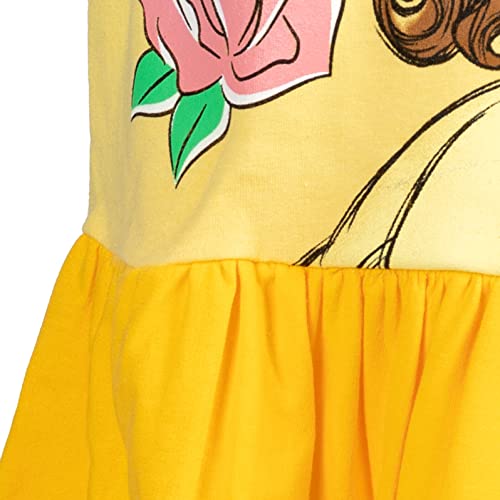 Disney Princess Belle Toddler Girls French Terry Dress Princess Belle Yellow 5T thumb #5
