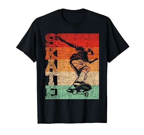 Patineta Retro Skate Skater Skater Skater Camiseta
