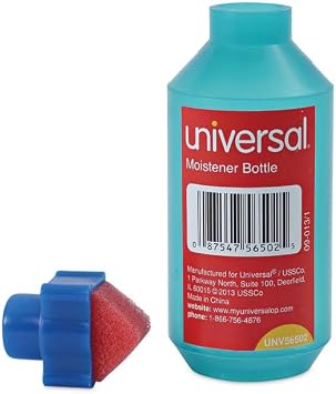 Universal Envelope Moistener - 2 oz - Blue - Adhesive - Plastic, Foam - 1 Each