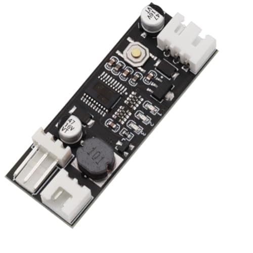 Auratrove DC12V para controlador de velocidad de ventilador pwm con control de temperatura, modo automático/manual, módulo de reducción de ruido para gabinete de servidor de chasis de PC, 9-14 V 0,8 A