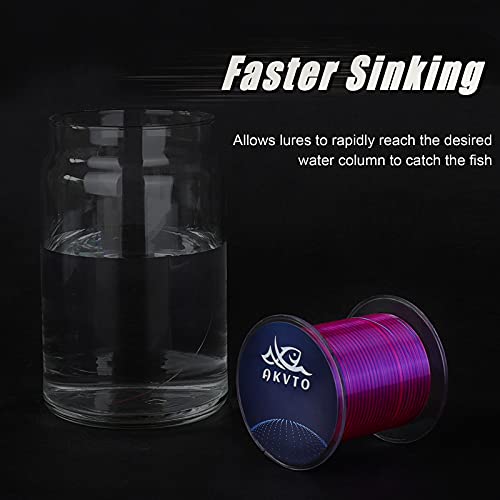 Akvto Premium Color Monofilament Fishing Line - Strong Abrasion Resistant Fishing Line, 30Lb Catfish Line, Nylon Material Fish Wire - 300 Yards Tested For Freshwater And Saltwater Fishing #TOP3
