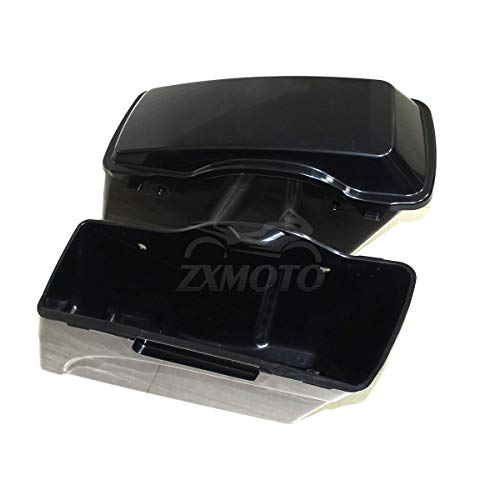 Alforjas duras de ABS sin pintar con tapas para modelos Touring Street Glide Electra Glide 1994-2013, izquierda y derecha miniatura 4