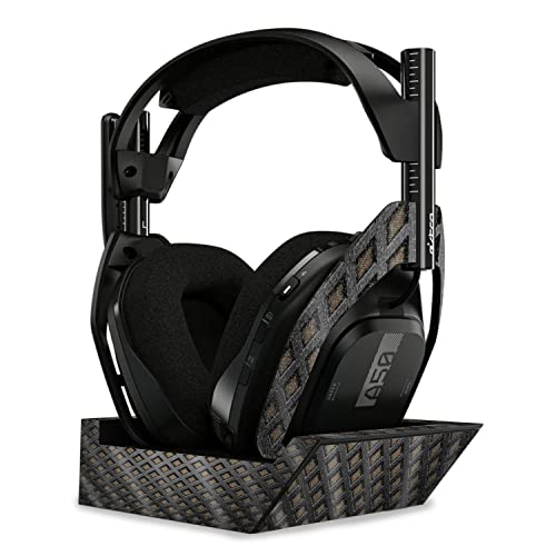 Image of MightySkins Glossy Glitter Skin Compatible with Astro A50 Wireless Headphones + Base Station (Gen 4) - Black Wall | Protective, Durable High-Gloss Glitter Finish | Easy to Apply | Made in The USA