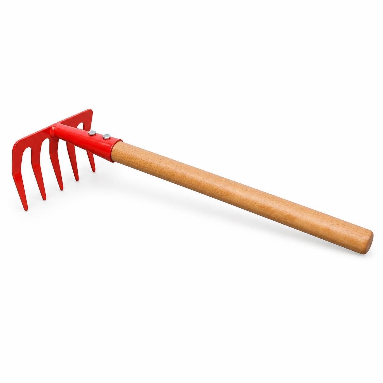 Gardening Hand Tools Set for Planting, Weeding, Soil Loosening, and Digging - Thickened Small Hoe, Rake, and Shovel for Succulents and Flowers Weeding Wooden Handle 5-Tooth Rake Random-image-33