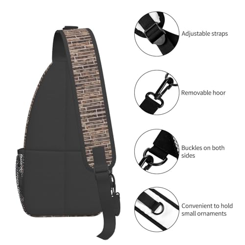 Mochila tipo bandolera MyPiky Brick Wall unisex miniatura 6