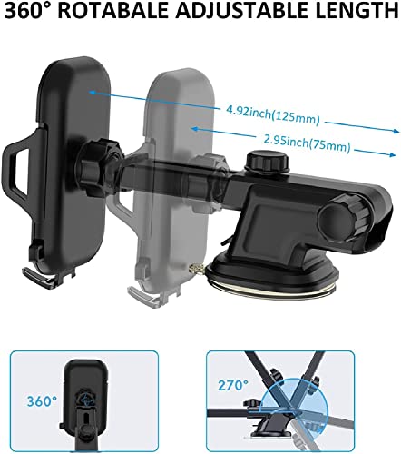 Car Phone Holder Mount Air Vent/Dashboard/Windscreen For Iphone 11 13 14 Pro Max Xr X Xs Se 2020 2022/3Rd Generation/14 Plus/Samsung Galaxy S22 S23 Plus Ultra A32 A12 A42 A13 5G A03S A04S A21 A11 #TOP6