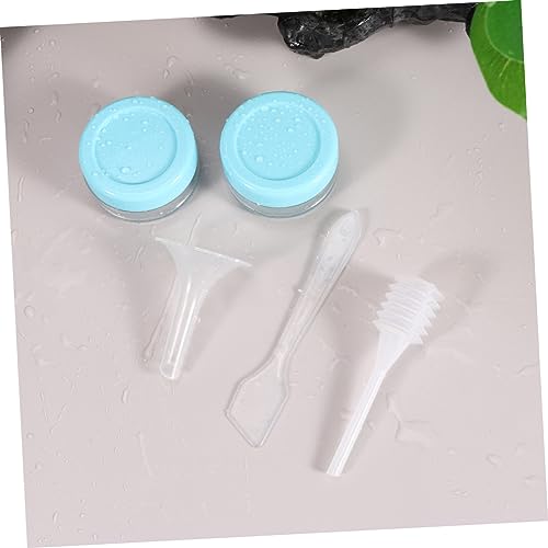 HAKIDZEL 1set Travel Cosmetic Bottles Refillable Makeup Organizers for Shampoo Lotion Sunscreen and Creams Durable Sky-blue Containers for Travel Sports and Outdoor Activities 11pcs
