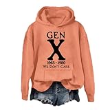 Gen X 1965-1980 We Don't Care Hoodie Gen X Hoodies for Women Unisex