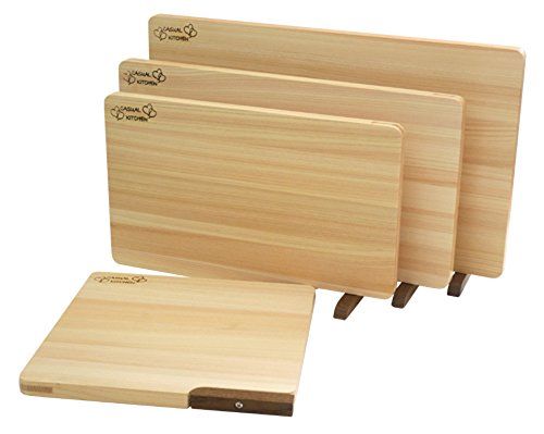 Planche à découper hinoki 22cm évite l'usure des couteaux avec support - 7