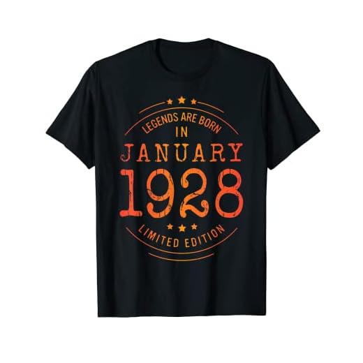 Cumpleaños Enero 1928 Edición Limitada Regalo January 1928 Camiseta