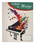 🎼 DOUBLE UTILISATION INTELLIGENTE – 25 pages avec portées musicales + 25 pages pour écrire des notes, exercices ou consignes. Conçu pour un apprentissage complet et structuré.