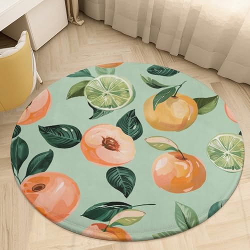 Alfombra de melocotón para sala de estar y cocina que alegra tu rutina 7