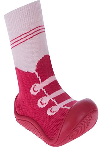 Meia Com Sola Comfort Lúdica Pimpolho Tamanho:21;Cor:Vermelho