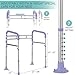 Lianjindun Toilet Safety Rails, Adjustable Toilet Frame for Elderly, Seniors, Handicap & Disabled, Foldable Handicap Toilet Handles Fit Any Toilets（Purple）