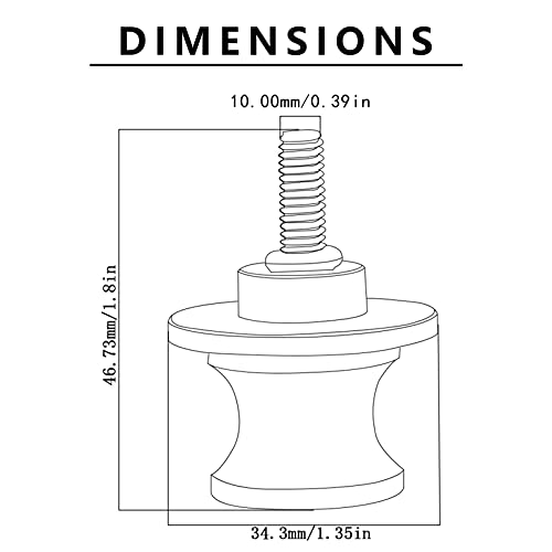 Bobine da slider scartato da moto, M10 CNC. Viti