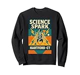 Le t-shirt Science Spark Rocket montre une fusée rétro avec des anneaux atomiques et des éclairs, suscitant des rêves STEM. Idéal pour les hommes, les femmes, les enfants, les professeurs de science, les étudiants, les amateurs de l'espace lors de foires, les festivals de fabricants, les expositions Hartford STEM, les voyages de musée, le plaisir en classe