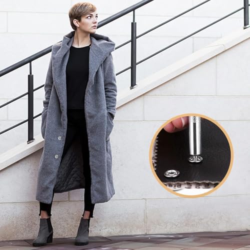 ECHOBUY 200 Sets Druckknöpfe kit mit Zange Metall Ring Button Druckknöpfe 9,5 mm Jersey Druckknöpfe Hohle Feste Druckknopf Set 10 Farben