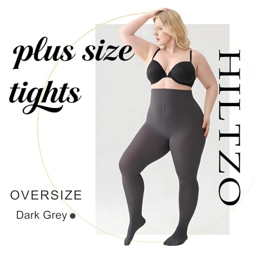 Image of Women's Plus Size Tights High Waist Sheer Semi Opaque Ultra-Soft Pantyhose XL, 2XL, 3XL, 4XL